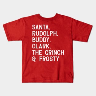 Christmas All Star List Kids T-Shirt